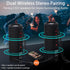 X21 Portable Waterproof Outdoor Wireless Bluetooth Speaker with FM Radio, Micro SD Slot, AUX - Hard Travel Case Included