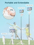 SelfieShow 44 Inch 360 15/14/13/12/11 Stable Selfie Stick Tripod with Fill Light, Extendable Selfie Stick with Wireless