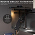 VIVO 13 inch Over Under VESA Monitor Shelf Mount, Fits VESA 75mm, 100mm, 200mm, Holds Media Devices, Speakers, and