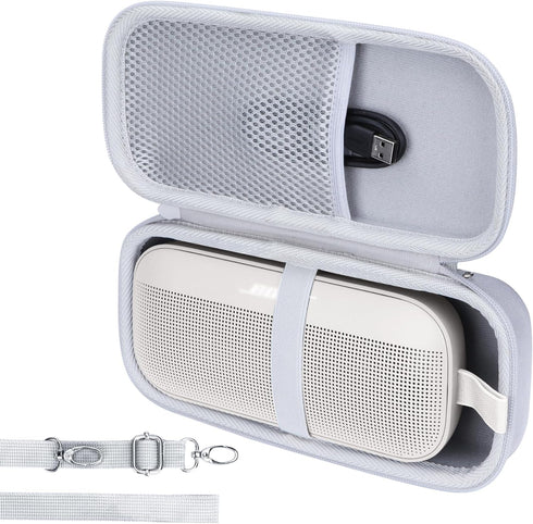 Hard Case for Bose New SoundLink Flex 2nd Gen/Bluetooth Portable Speaker, Off White