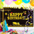 Tatuo Construction Theme Birthday Banner, 6.1 x 3.6 ft, Photography Party Supplies for Kids Boys Birthday Decoration