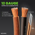 GearIT Pro Series 12 Gauge Speaker Wire Cable (30.4 Meters / 100 Feet / Black Clear) for Car Audio and Home Theater