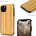 Tasikar Compatible with iPhone 11 Pro Case, Easy Grip Wood Grain Design (Teak)