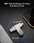 KOOTION 3.2 128GB, 450 USB Flash Drive Up to MB/S Read Speed USB C Memory Stick, Dual USB C Thumb Drive with USB Type-C