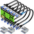 TuokaJu Cat6A Ethernet Cable Shielded 10Gbps 2 feet (24 Pack), Slim Shielded (F/UTP)