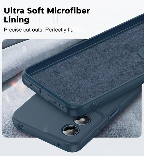 LeYi Moto-G-Play-2024 (XT2413): 2024 4G 2024, for Case Motorola G Play Case with Soft Liquid Silicone Shockproof, Slim