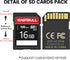 EASTBULL 5-Pack 16GB 10 U1 V30 100MB/s 5-Pack 5 (16 5 Pack) of SD Card Class SD Card High-Speed Read SDHC Memory Card