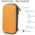 GLCON Orange Shockproof Hard EVA Carrying Case Travel Pouch for External Hard Drive, Power Bank, Cell Phone, Cable