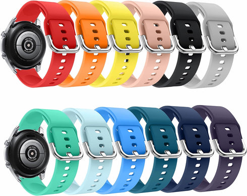 22 mm Silicone Watch Bands Compatible with Samsung Gear S3 and Galaxy Watch 3 45mm, Quick Release Strap