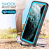 Compatible with iPhone 11 Waterproof Case, Full-Body Rugged Bumper Sealed Cover, Shockproof Dustproof Case (Blue/Clear)