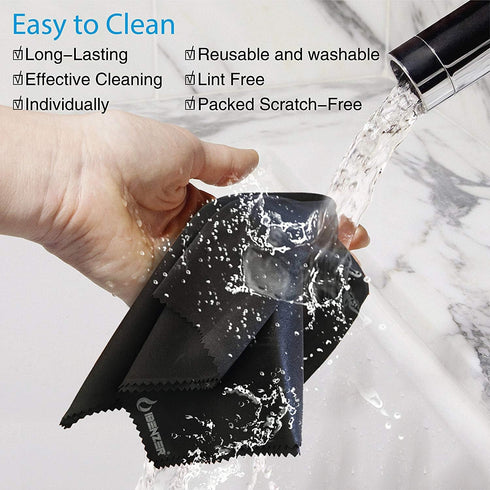 IBENZER MF01S-3P-A Microfiber Cleaning Cloths for Electronics Micro Fiber Camera Lens Cleaning Cloth, Glasses, Screens