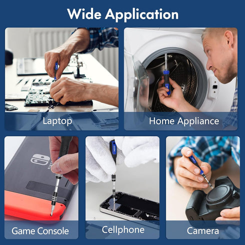 XOOL 200 in 1 Precision Screwdriver Kit - Electronics Repair Tool Magnetic Driver Kit with 164 Bits, Flexible Shaft,