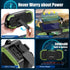 Emergency Radio Waterproof Bluetooth Speaker, Portable AM FM NOAA Weather Radio, Hand Crank Solar Powered, 5000mAh