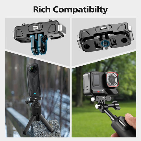 STARTRC VCR Insta360 X5 X4 2, Quick Release Mount for Air Ace/Ace Pro Magnetic Camera Quick Release Lock Tripod Mount