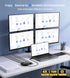 Happfeel 1 4 1x4 5V 4K@30Hz, 1080P@120Hz, 3D, HDMI Splitter in Out Mirror Display Only, Powered HDMI Video Splitter