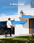 Aurumbach 5MP(3K) Detection,2.4GHz 2-Way Solar Security Camera Outdoor Wireless, Color Night Vision, Battery Powered