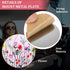 8 Pcs Phone Magnet Car Metal Plate Mount - Compatible with Magnetic Car Mounts, Replacement Sticker (Floral Style)