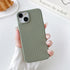 Case for iPhone 13/iPhone 14,Cute 3D Laid Braid Woven Pattern Desgin Solid Color Girls Case,Soft TPU Shockproof Case for iPhone 13 iPhone 14 6.1 Inch,Pea Green