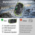 Emergency Radio Waterproof Bluetooth Speaker, Portable AM FM NOAA Weather Radio, Hand Crank Solar Powered, 5000mAh