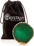 Grips Crystal Phone Grip & Stand, Expandable Collapsible Holder for Smartphones/Tablets - Green Druzy Natural Gemstone