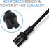 3-Foot Power Cord for Sonos Five, Play 5, Beam, Arc, Amp, Playbase, Sub Gen 3, and Sub Mini - Black