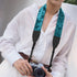Padwa Lifestyle Velvet Camera Strap, 2" Wide Full Grain Cowhide Head Soft Velvet Straps for DSLR, Mirrorless Cameras