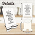 Wooden Phone Stand - I Don't Have Secrets But Don't Touch My Phone-Removable Smart Phone Holder,Suitable for Phone E-Book & Tablets,Phone Accessories,Desktop Organizer,Home Decorations-A02