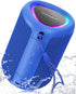 Portable Bluetooth Speaker with Lights, Crystal Clear Sound, IPX5 Waterproof, All Day Playtime, Bluetooth 5.3, TWS