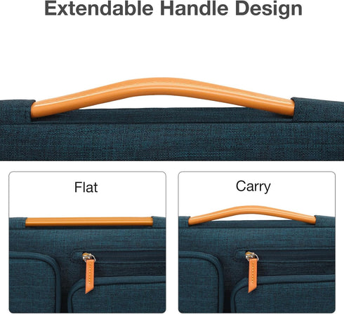 MOSISO 360 Protective Laptop Sleeve for MacBook Air 13 inch M3 M2 M1 2024-2018 / Pro 13 inch 2024-2016, Teal Green