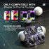 Choiche for iPhone 14 Pro/iPhone 14 Pro Max Camera Lens Protector, Bling Camera Cover with 9H Tempered Glass Lens Screen Protector Metal Ring Decoration Accessories (Glitter-Purple)