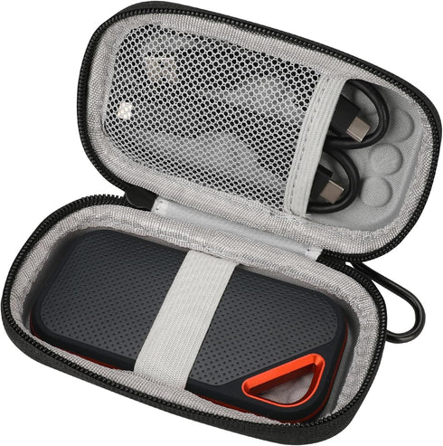 Hard Case for Sandisk Extreme Portable External SSD, Protective Storage Travel Bag for 128GB, 500GB, 1TB, 2TB