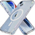REBEL Clear Case for iPhone 14 - Crystal Series Gen-4, Strong MagSafe Compatible, Protective Shockproof Bumpers