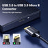 UGREEN 1.5ft Micro USB 3.0 Cable, Type A Male to Micro B, compatible with Samsung Galaxy S5, Note 3, cameras, and hard