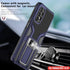 LMDAMZ Heavy Duty Military Grade Shockproof Kickstand Case for Samsung Galaxy A52(5G) (Blue), Double Protection (TPU+PC)