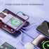 RCHL Magnetic Wireless Portable Charger 10000mAh, Built-in 4 Cables, 22.5W PD Fast Charging Battery Pack