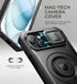 Dexnor 15 for iPhone Case with Slide Camera Cover & Adjustable Kickstand & Built-in Screen Protector, Magnetic Rugged