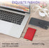 LAVILI SD Card Holder Case, Aluminum Alloy Hard Shell, Double-Layer for 6SD & 12 TF Cards, Red Color