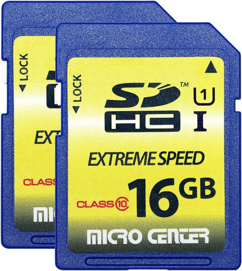 INLAND 16GB Class 10 SDHC Flash Memory Card, Standard Full Size SD Chip (2 Pack) for Trail Camera