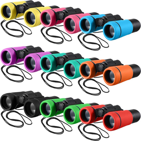Yunsailing 9 Pack Kids Binoculars, Shockproof Compact Binoculars for Kids, Folding Outdoor Explorer