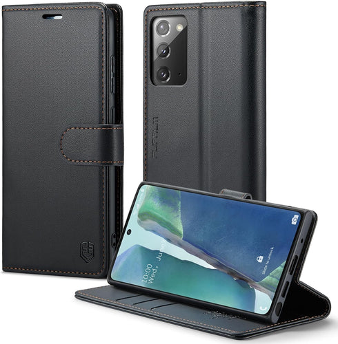 Samsung Galaxy Note 20 5G Wallet Case with RFID Blocking, Credit Card Holder, PU Leather Folio Flip Kickstand