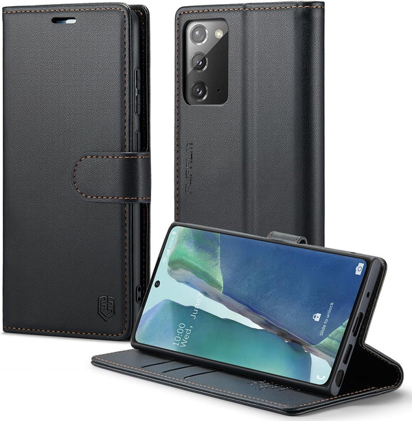 Samsung Galaxy Note 20 5G Wallet Case with RFID Blocking, Credit Card Holder, PU Leather Folio Flip Kickstand