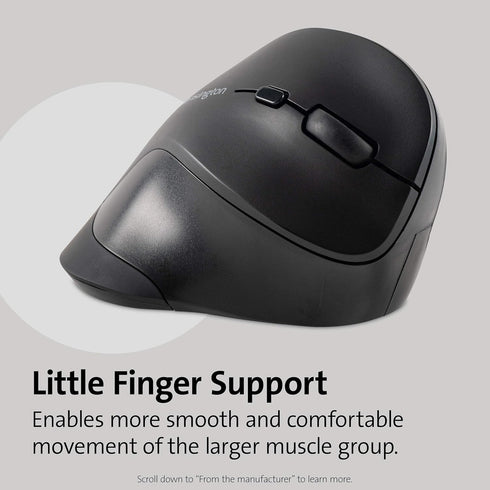 Kensington (K75575WW), Ergonomic Vertical Wireless Mouse Grey/Black