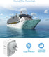 USB Wall Charger, TESSAN Wall Plug Adapter Outlet Extender, Multi Charging Station for Cruise, Office, Dorm