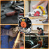 EP Extension Cord Storage Reel with 4-Grounded Outlets, Heavy Duty Open Cord Reel for Power Cords