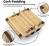 Premium Wood Vertical Laptop Stand, Adjustable Dual Slot Bamboo Holder for MacBook, Dell, HP, Space-Saving Desktop