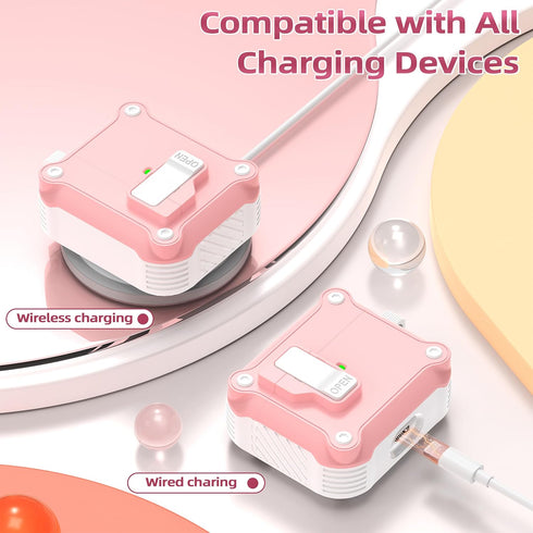 R-fun Charging Case Cover for AirPods 3rd Generation 2021, Full Drop Protection with Auto Pop-Up Lid Design