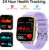 Popglory Smart Watch, 1.69'' Fitness Watch for Men Women, Heart Rate, Blood Pressure, Blood Oxygen, Sleep Monitor, 110