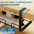 No Drill Under Desk Cable Management Tray, Sturdy Metal Wire Organizer Basket for Home and Office Desks