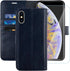 MONASAY Wallet Case for iPhone Xs MAX, 6.5-inch, Glass Screen Protector Included, RFID Blocking Flip Folio Cover