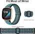 Ouwegaga Elastic Band Compatible with Fitbit Sense/Fitbit Versa 3/4, Adjustable Sport Stretchy Nylon Solo Loop
